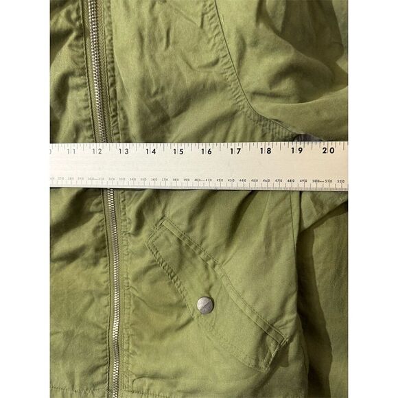 Sanctuary Olive Green Moto Jacket Women’s Medium Asymmetrical Zip, Utility Style - Picture 5 of 9